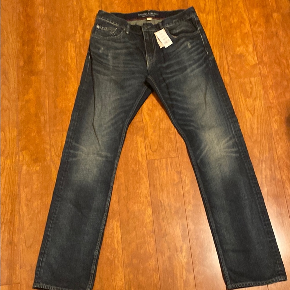 Banana Republic Dark Blue Straight Jeans